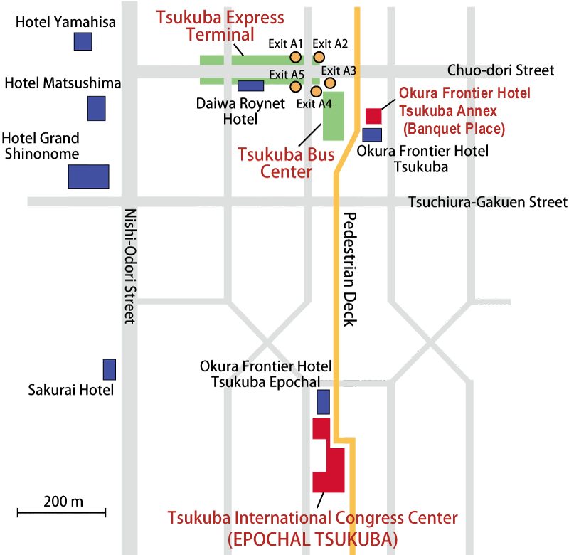access map to Epochal Tsukuba